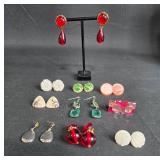 Lot of Vintage Earrings in Various Styles and - display not included