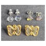 Lot of Vintage Earrings in Various Styles and Designs