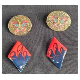 Collection of Vintage Costume Earrings