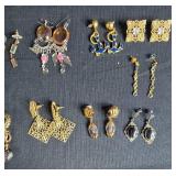 Collection of Assorted Vintage and Fashion Jewelry - Earrings and More - displays not included