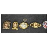 Lot of 5 Vintage Decorative Brooches and Pins