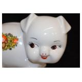 Rare 1983 Corning-Ware Pig Piggy Bank ‘Spice of Life’ Corning Glass Works in Excellent Condition w/Coin Plug…