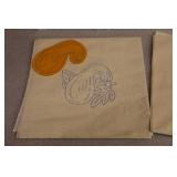 1930’s Joseph Walker(?) Antique Appliqué Embroidery Table Linen Projects…