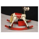 Vintage Holiday DeCor...Musical Rocking Horse, Father Christmas Santa Etc