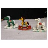 Vintage Holiday Tree Decor…Rocking Horse Ornament Collection