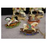 Vintage Holiday Tree Decor…Miniature Rocking Horse Ornament Collection