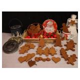 Vintage Holiday DeCor...Christmas Cinnamon Cut-Out Non-Edible Cookies Etc