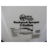 RealWork 317004G 4 Gallon Backpack Sprayer, Clear