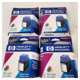 Lot Of Four Hewlett Packard Tri-color Ink HP 51649A Expired May 1999