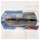 New Black Motorboat High Speed Water Surfer R/C