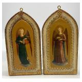 Vintage Religious Plaques and Shadow Box - FLORENCE, ITALY