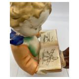 Vintage MARY CASSATT Framed Litho Print and Pair of Book Reading Figurine / Bookends - JAPAN