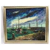 NAUTICAL Original Oil Painting - Signed