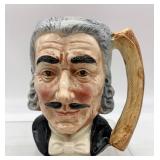 Vintage ROYAL DOULTON The Wigmaker of Williamsburg Figurine and Japan Character Mug - The Judge