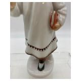 Vintage LOMONOSOV USSR Porcelain Girl Figurine - Russian Yakut Girl