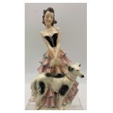 Vintage Art Deco GOEBEL Figurine - West Germany - Girl with Dog