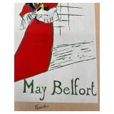 HENRI DE TOULOUSE-LAUTREC - French Impressionist - May Belfort - Signed Lithograph