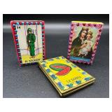 Decorative Loteria Matchboxes and Mirror