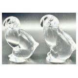 VILCA Crystal Glass Figure Paperweights -QTY 3