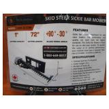 Wolverine 72" Skid Steer SBM-12-72W  Sickle Bar Mower