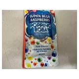 New Box of 10 Pouches Popping Boba Balls - Super Blue Raspberry