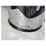 New 30 liter Stainless Steel Step Trash Can - Shipping Dent on Back