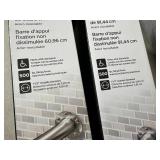 New 24 and 36 Inch Delta Stainless Steel Shower / Tub Grab Bars