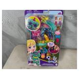 New Polly Pocket Doggy Birthday Bash Compact Playset with Case