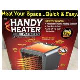 New Handy Heater Pure Warmth Ceramic Space Heater with LED Lights