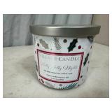 New Village Candle 3 Wick Holly Jolly Nights Candle