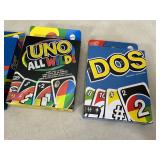 4 New Card Games - Dos, Skip-Bo, Phase 10, UNO