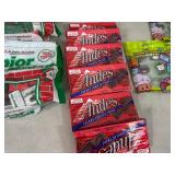 Assorted Candy, Andes Jubilee Thins, Junior Mints, Suckers, Gummy Candy, Wiley Wallaby Licorice, and More