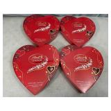 4 Lindt Lindor Truffle Heart Boxes - Milk Chocolate