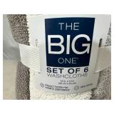 6 New "Big One" Wash Cloths