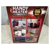 New Handy Heater Pure Warmth Ceramic Space Heater with LED Lights