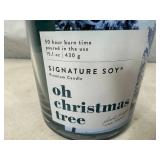 New Signature Soy Plant Based Wax Blend 2 Wick Candle - Oh Christmas Tree