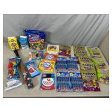 Large Lot of Candy, Dubble Bubble, Haribo Gummies, Melody Pops, Fruit Chews, Cotton Candy, and More