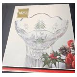 Mikasa Crystal Bowl with Holiday Design