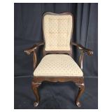 Vintage Upholstered Armchair with Decorative Details