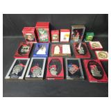 Collection of 15 Hallmark Keepsake Ornaments and Decorative Items