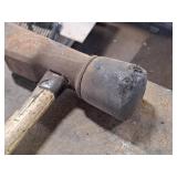 Sledgehammer with Rubber Mallet Head