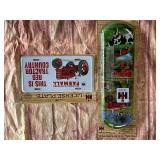 New International Harvester Indoor/Outdoor Thermometer & License Plate