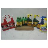 Chemical Lot: scrub free oxi clean bathroom cleaner, miracle-Gro, deer stopper, weed and grass killer