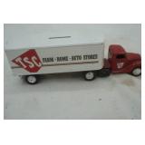 TSC die cast metal bank, 8.5"