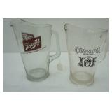 2 pitcher lot: Schlitz und Olympia