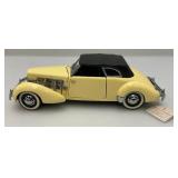 Franklin Mint (1937 Cord 812 Phaeton Coupe) Miniature Die Cast In Original Box & Display Case In Original Box