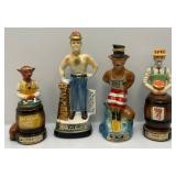 Misc. Decorative Figural Decanters (EMPTY)