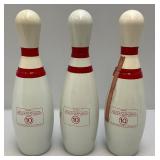 Misc. BEAM Collectible Bowling Pin Decanters (EMPTY) & More