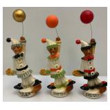 Misc. Vintage BEAM Collectors Society Clown Fox Collectible Figurines