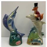 Misc. BEAM Collectible Nautical & Figural  Decanters (EMPTY) & More